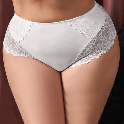 BEAUWEAR Plain Lace Underwear Unlined Thin Panties for Women Plus Size Underpants L XL 2XL 3XL 4XL 5XL